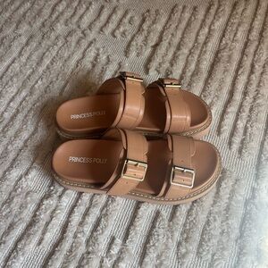 BRAND NEW Princess Polly Tan Ma Belle Sandals